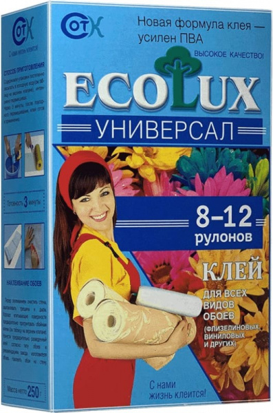 Клей ECOLUX универсал 250 гр