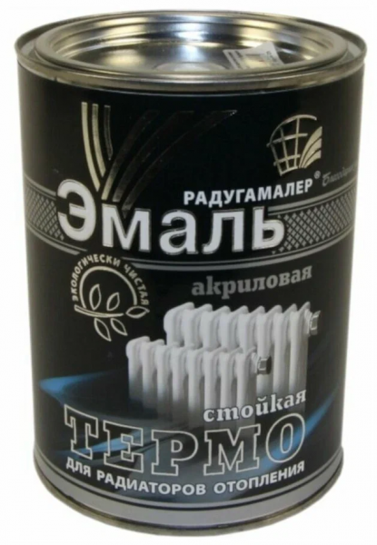 Радуга эмаль акриловая для радиаторов Белая 0.9 кг 18670