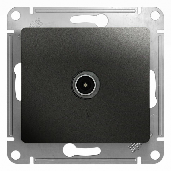 Розетка TV Glossa GSL000793 Антрацит