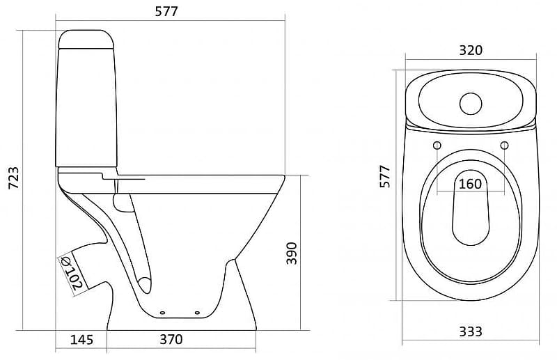 Унитаз-компакт РИМИНИ 1.WH30.2.130