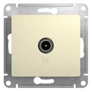 Розетка TV Glossa GSL000291 Бежевая