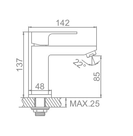 Смеситель для раковины Ledeme RL4795