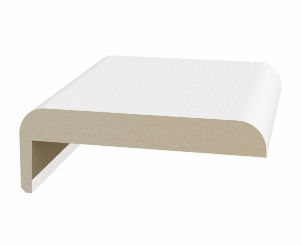 Наличник плоский 75102150мм Эко-шпон Телескоп Белый снежный